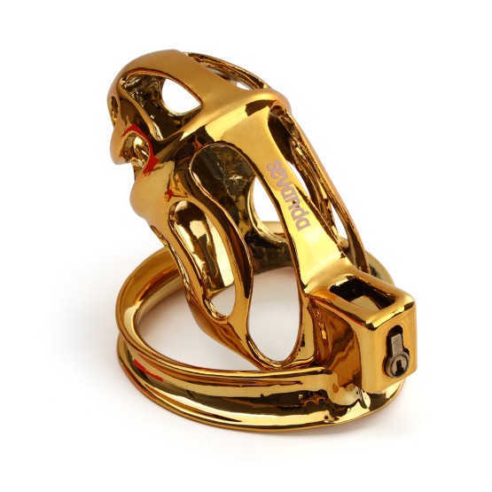 Sevanda Gold Urethral Chastity Cock Cage