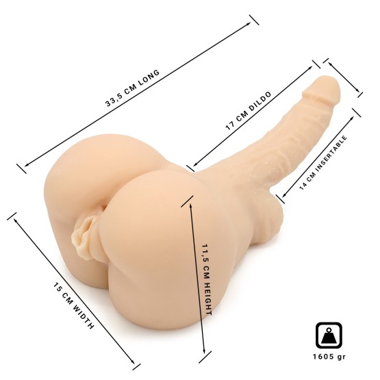 Kiotos Masturbator Dildo Pussy & Ass 2-in-1 