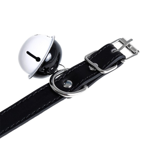 Collar with Bell PU-Leather