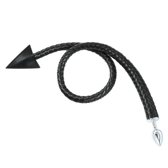 Devil Tail Buttplug and Weaved Whip