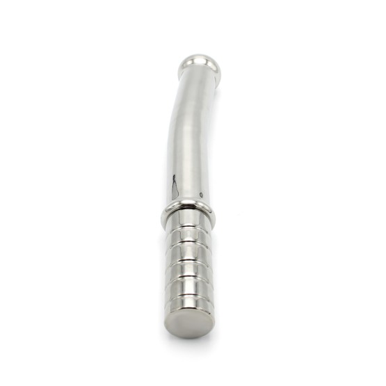 Mega Stainless Steel Dildo Slightly Curved