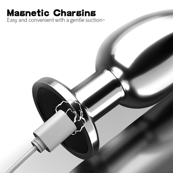 Vibrating Aluminum Buttplug Small