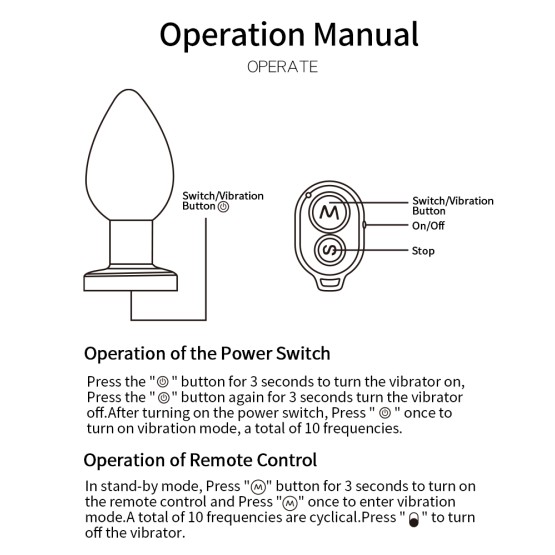 Vibrating Aluminum Buttplug Small