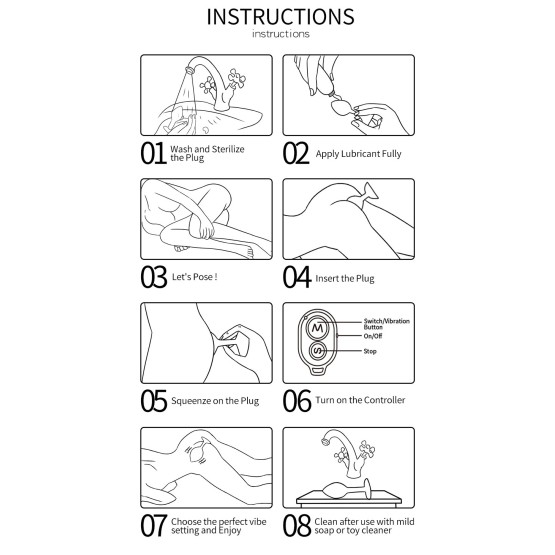 Vibrating Aluminum Buttplug Medium