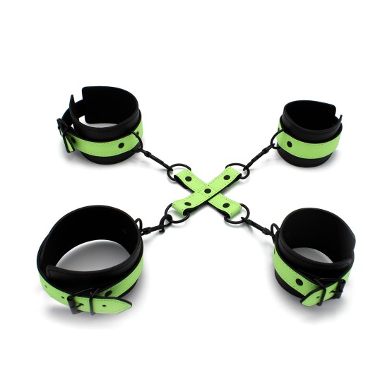 Glow In The Dark Cuffs Hogtie 3 Set