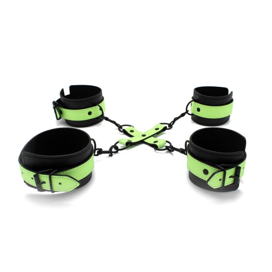 Glow In The Dark Cuffs Hogtie 3 Set