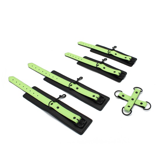 Glow In The Dark Cuffs Hogtie 3 Set