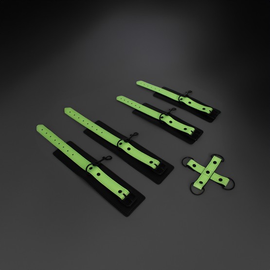 Glow In The Dark Cuffs Hogtie 3 Set