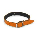 Leather Collar Mini O-Ring Orange