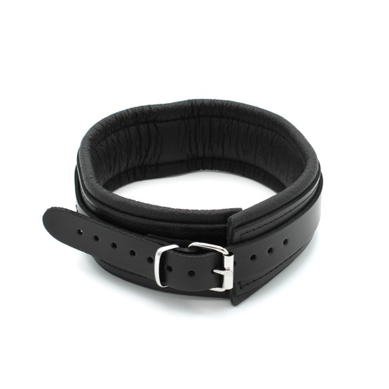 Leather Collar with Metal Shackle