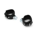 Leather Handcuffs with Metal Shackle