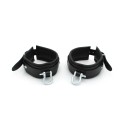 Leather Ankle cuffs with Metal Shackle