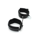 Leather Ankle cuffs with Metal Shackle