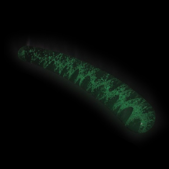 Glass Dildo Curve - Glow in the Dark