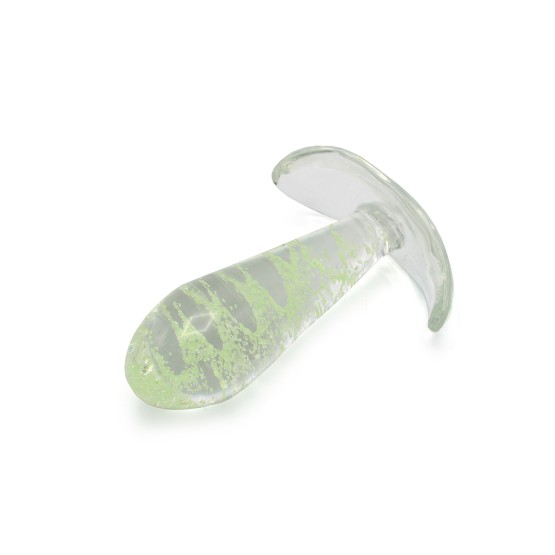 Glass Anal Plug - Glow in the Dark
