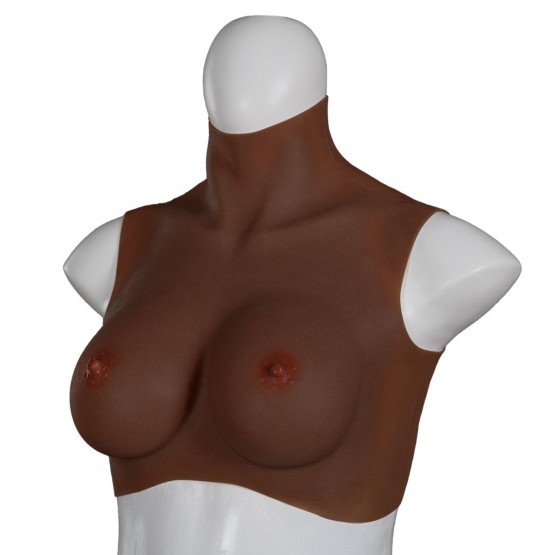 XX-DreamsToys Ultra Realistic Breast Form Black Size M