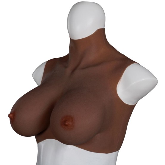 XX-DreamsToys Ultra Realistic Breast Form Black Size L