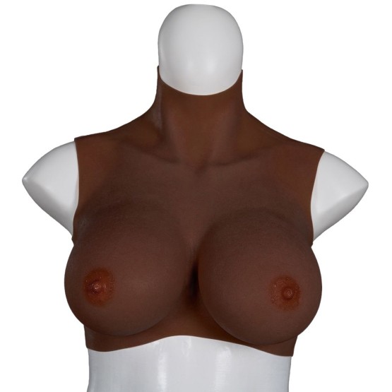 XX-DreamsToys Ultra Realistic Breast Form Black Size L