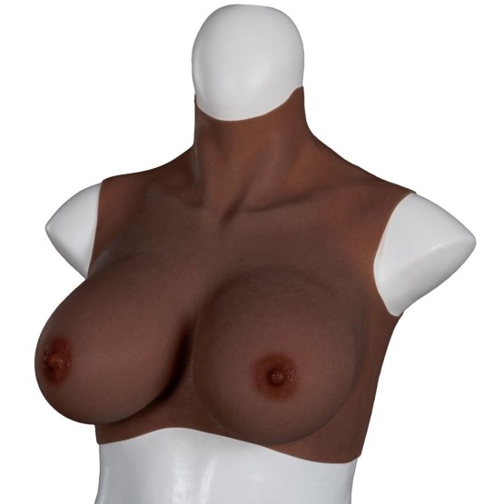 XX-DreamsToys Ultra Realistic Breast Form Black Size L