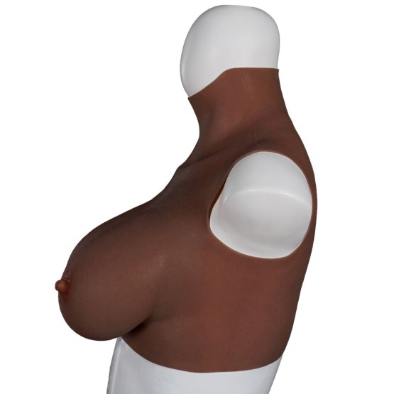 XX-DreamsToys Ultra Realistic Breast Form Black Size L