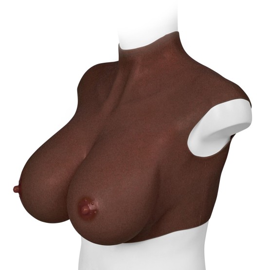 XX-DreamsToys Ultra Realistic Breast Form Black Size XL