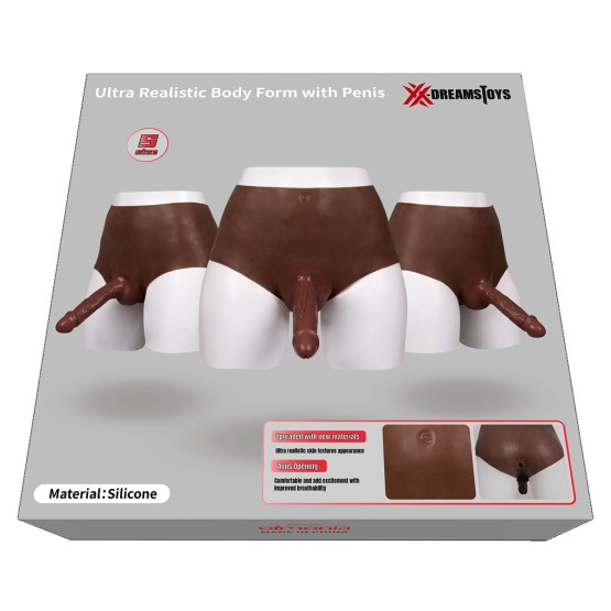 XX-DreamsToys Ultra Realistic Penis Form Black Size S