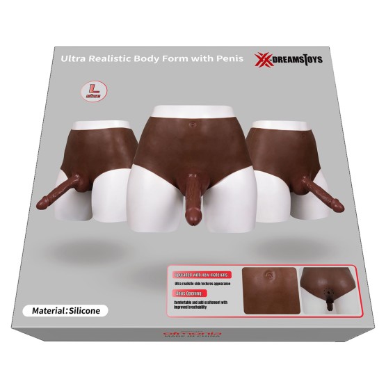 XX-DreamsToys Ultra Realistic Penis Form Black Size L