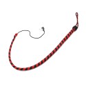 Leather Whip Black & Red 90 cm