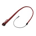 Leather Whip Black & Red 120 cm