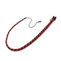 Leather Whip Black & Red 120 cm