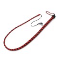 Leather Whip Black & Red 140 cm