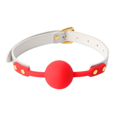 Red Mouthg Gag White Neon Shine