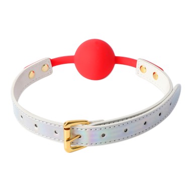 Red Mouthg Gag White Neon Shine