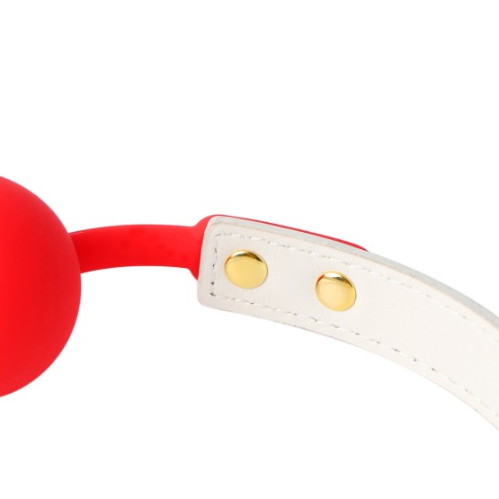 Red Mouthg Gag White Neon Shine