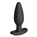 Rocker Silicone Noir Butt Plug - Medium