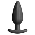 Rocker Silicone Noir Butt Plug - Large