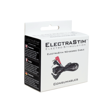 ElectraStim Cable with 90 Degree Plugs