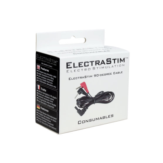 ElectraStim Cable with 90 Degree Plugs