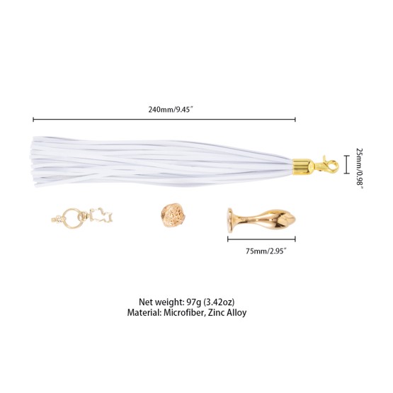 Sevanda Detachable Pony-Tail Plug Kit with Rose-shape Plug