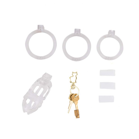 Sevanda Plastic Penis Chastity Cage - Transparent