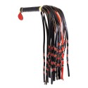 Sevanda Red & Black Braided Tail Flogger