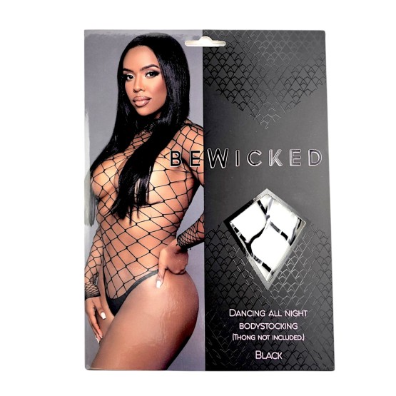 Dancing All Night Bodystocking - BLK / OS
