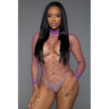 Dancing All Night Bodystocking - PUR / OS
