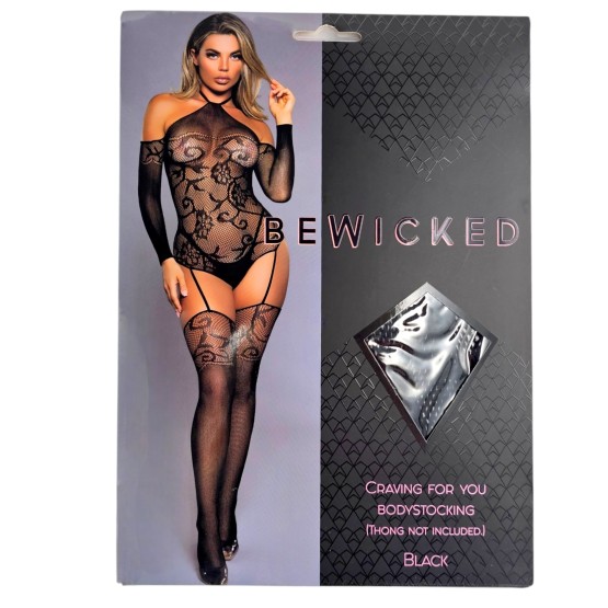 Craving For You Bodystocking - BLK / OS