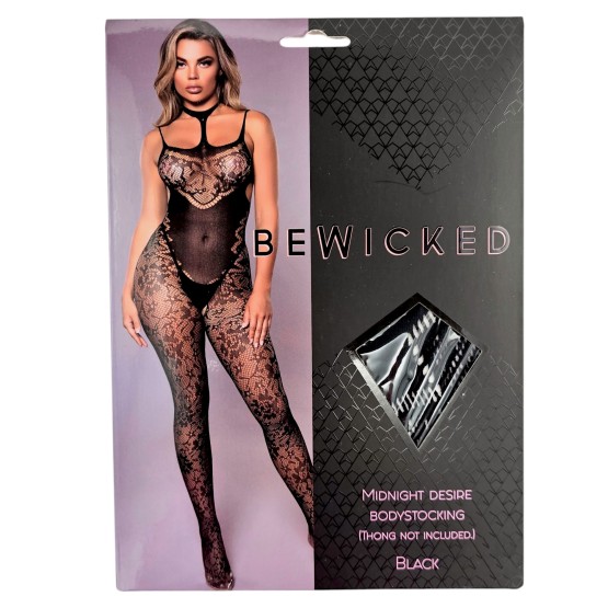Midnight Desire Bodystocking - BLK / OS