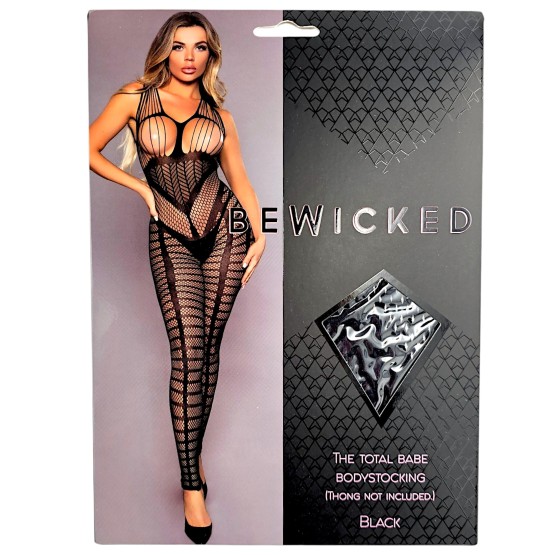 The Total Babe Bodystocking - BLK / OS