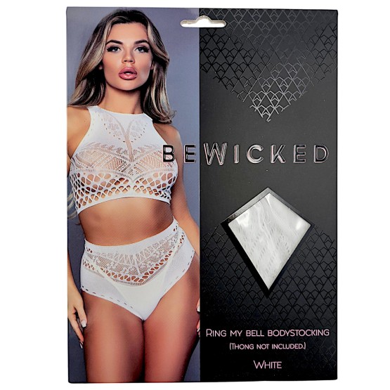 Ring My Bell Bodystocking - WH / OS