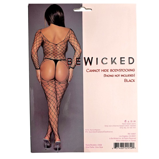 Cannot Hide Bodystocking - BLK / OS