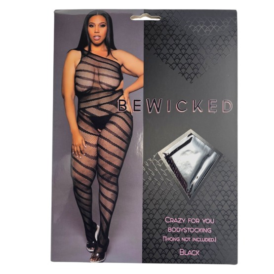 Crazy For You Bodystocking - BLK / Q