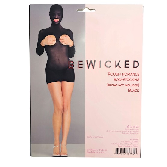 Rough Romance Bodystocking - BLK / OS
